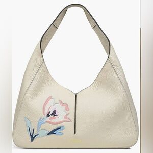 RADLEY LONDON Cream Hobo Bag with Floral Design